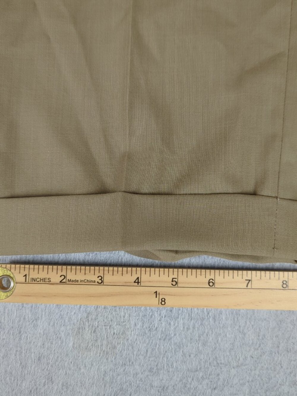 Ballin Dress Pants Men's 34x27 Tan Super 120's Wool Trousers Comfort EZE - Picture 7 of 10